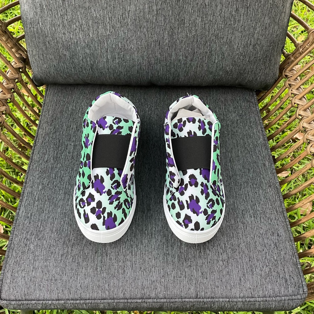 Olivia Miller OMG Leopard Print Sneaker Girl Shoes